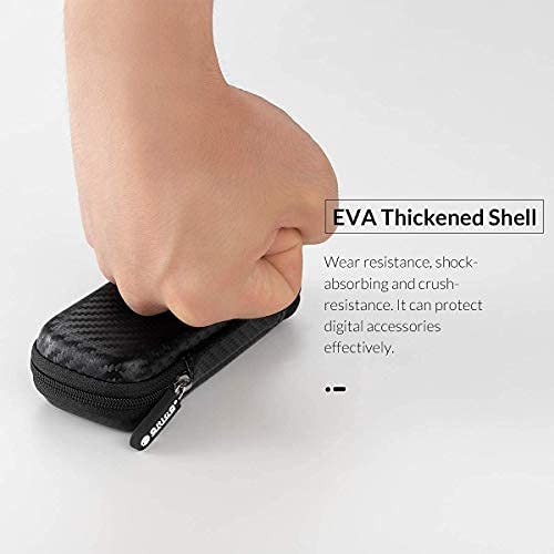 ORICO Estojo de disco rígido portátil para M.2 NVMe/SATA, estojo de transporte de EVA à prova de cho