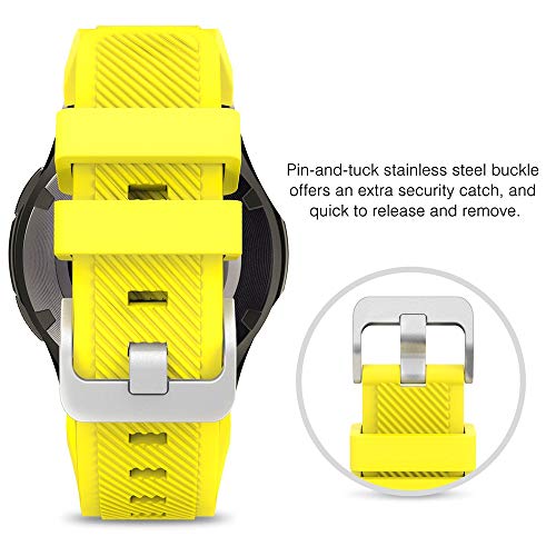 Bracelet silicone 22 mm souple et léger pour montre connectée Garmin Forerunner 745 - 6