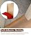 3 in Extra Wide Floor Transition Strip Doorways, Self Adhesive Threshold Gap Cover Strip Wood Grain Design, Vinyl Laminate Flooring Joint Transition Trim(Wood Grain 4,L5m/16.4ft)