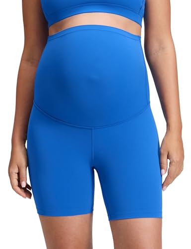Image of CRZ YOGA Maternity Biker Shorts 6 inch | Butterluxe, Extremely Soft, Gentle Compression, Yoga, Super High Rise, U-shaped Belly, Pregnancy and Postpartum