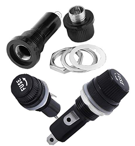 Qy 100Pcs 5X20Mm Fast-Blow Glass Fuses Assorted Kit 250V 0.1 0.2 0.25 0.5 1 1.5 2 3 4 5 8 10 12 15 20A Tube Fuses (5 X 20Mm Fuse Holder) #TOP7