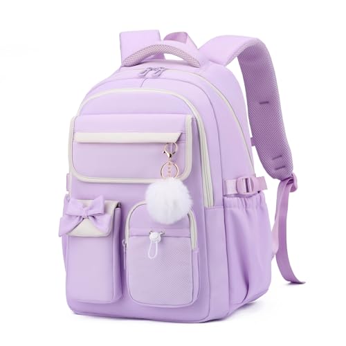 Sac à livres pour enfants Bansusu : le cartable violet parfait pour l'école