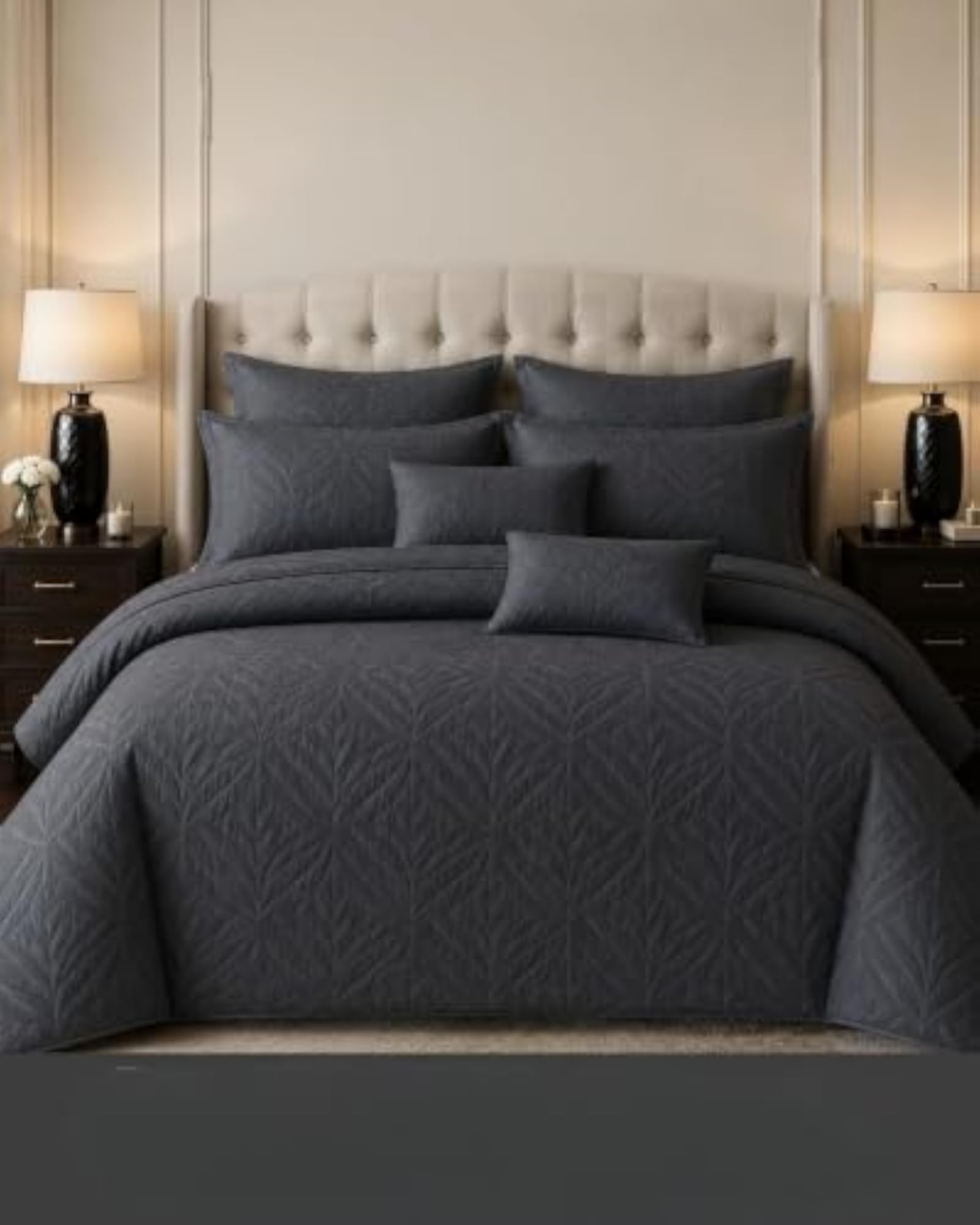 King Size Soft Glace Cotton AC Comforter Set, 4 Pcs