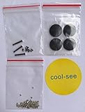 Cool-See Replacement For Macbook Pro Unibody A1278 / A1286 / A1297 Pack Rubber Feet 4pcs/set + Bottom Case Repair Replacement Screws 10pcs/set + Keyboard Screws 100pcs/set