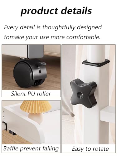 Poste de travail debout adaptable sur lit double avec plateau ajustable