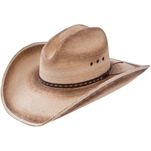 RESISTOL Amarillo Sky Palm 4-1/8" Brim Straw Cowboy Hat Palm L Cover