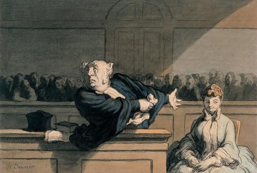 Toile Counsel for the Defense Honoré Daumier, habillez vos grands murs vides avec élégance