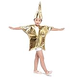 Children Shiny Star Costumes Fancy Dress Christmas Halloween Cosplay Outfit One Size fit Height...