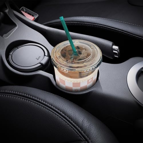 Image of YR Reusable Neoprene Insulator Sleeve for Iced Coffee Cups, 3 Pack Coffee Coolies sleeves for Iced & Hot Drinks, Cold Beverage Cooler Compatible with Starbucks Coffee and More (Floral Checkered)