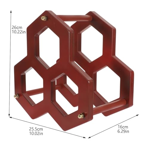 Soporte para botellas de vino estilo europeo de madera miniatura 2