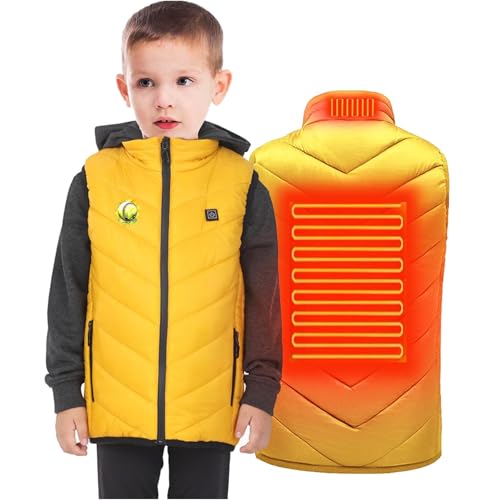 Boys Girls Heated Gilet Kids Heating Vest 3 Adjustable Temperature Heated Jacket USB Body Warmer Waterproof Waistcoat2