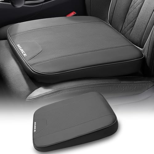 Kurtz ハイエース Hiace 専用 車用 シートクッション シートブースタークッション 内装パーツ 運転席 高弾性 通気性 蒸れない 四季通用 低反発 ズレない 滑り止め スギ防止 カスタムパーツ カー用品 1個セット (ブラック)