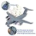 OTONOPI 8.3 Inches Diecast Plane Model Airplane with Army Man Pull Back and Let Go C17 6289 Alloy Transportation Aircraft Military Airbus with Lights and Sounds Toy Gift for Boys and Girls Age 3+