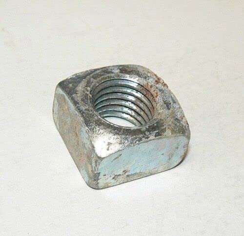 7/8"-9 Square Nuts - Zinc Plated Finish - Lot of 10 Pcs. HQ