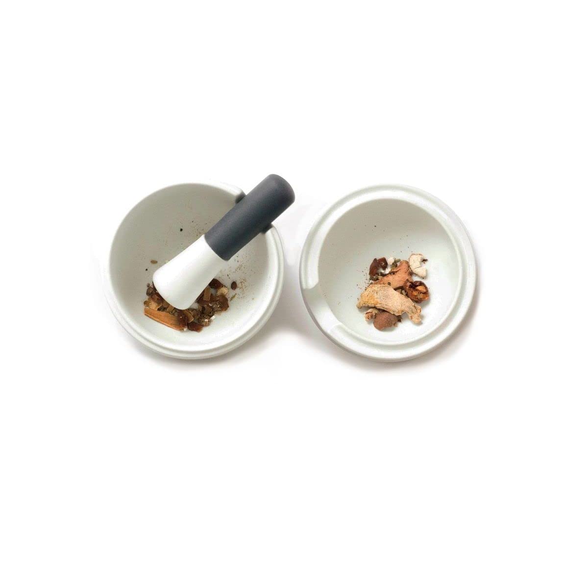 OGO LIVING - Mortier et pilon en porcelaine blanche - 7911013