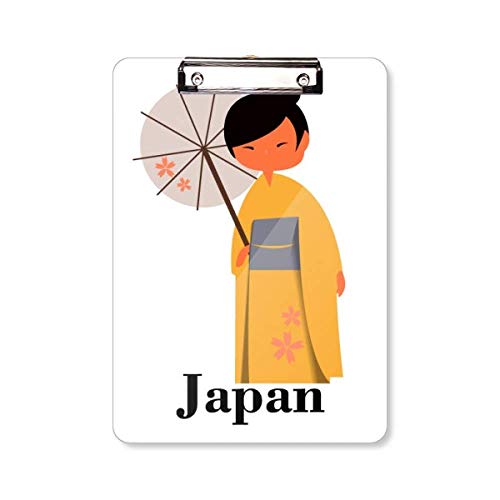 Porte-bloc à pince traditionnel japonais femme A4 pour bureau