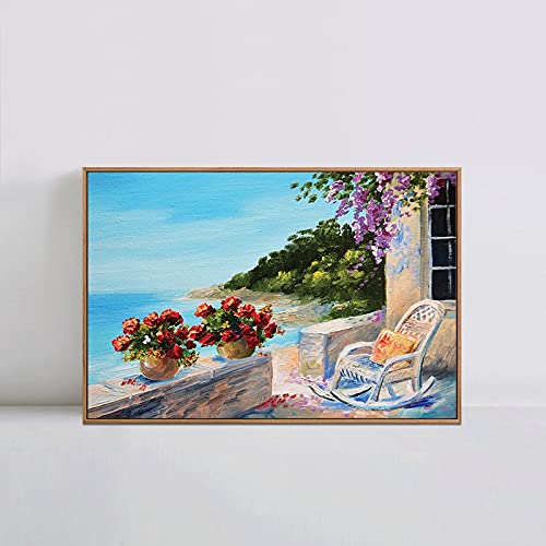 Peinture diamant 80x200cm kit complet plage pour chasser le stress et décorer les grands murs