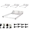 TEYOUYI 4PCS Wall Mount for Lego Star Wars Helmet Display Shelf for Lego Star Wars Helmet Compatible with All Standard Helmets Transparent