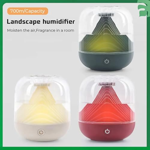 Humidificateur d'air portable ultrasonique, diffuseur huiles essentielles et lampe LED - 6