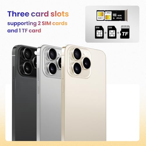 Téléphone Android déverrouillé 4G LTE avec écran 6 pouces et double SIM noir - 6