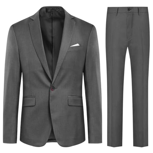 Allthemen Herren Anzug 2 Teilig Slim Fit Herrenanzug Business Hochzeit...