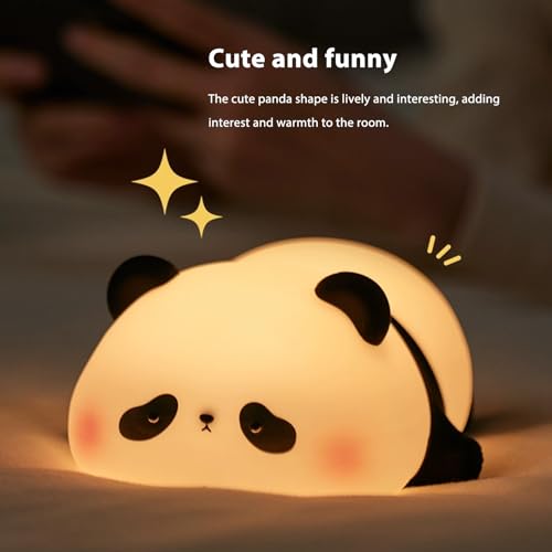Lámpara nocturna de silicona en forma de panda miniatura 2