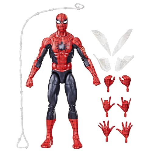 Spider-Man-Man-Man Marvel Legends Series The Amazing – Retro Marvel Comics 15 cm Action-Figur, Sammlerfigur mit 11 Zubehörteilen, Spielzeug ab 4 Jahren