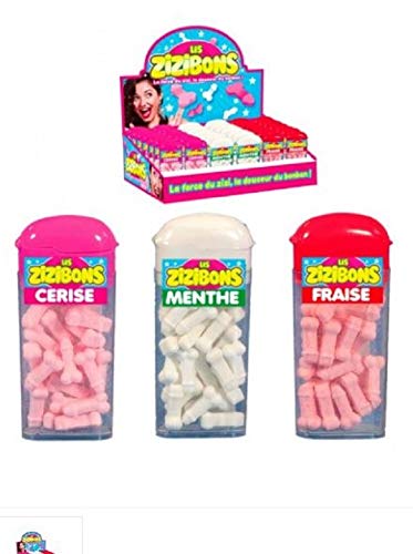 SDT Lot DE 6 Boites Bonbons - Les zizibons gout Assortie