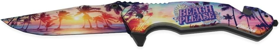 Outdoor Knives, Wildlife Pocket Knife, Digital Printing On Blade