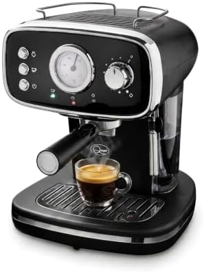 Quest Espresso Coffee Machine, 15 Bar, Milk Frother, 1.2L Tank | ...
