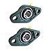 Pillow Block Bearing, Bearing Steel hickened Mounted Self Aligning Rhombic Bearing3/4 inch 2 Bolt Pillow Block Flange Bearing, Self-Alignment, Brand New(2 Pack -UCFL204-12)