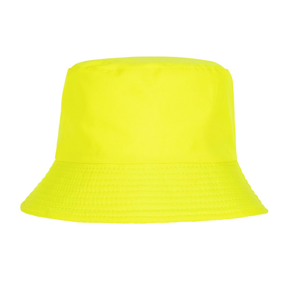 Boland - Neon Bucket Hat Glow in Black Light Hat for Carnival, Theme Party or Festival