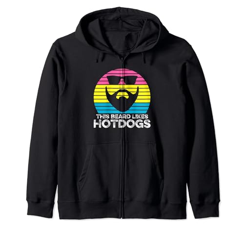 Hombres pansexuales barbudos LGBT-Q Funny Pan Pride Ally Men Sudadera con Capucha