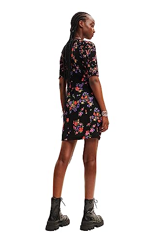 Desigual Women's Woman Woven Dress Short Sleeve2