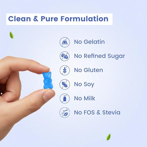 Image of BabyOrgano Nutriverse Eye Care Gummies for Kids (2-15 Years)- Sharper Vision and Healthy Eyes with Natural Ingredients - (Blueberry)