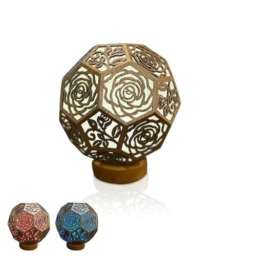 透かし彫りランプ(バラ)インテリア ルームライト 正美創作