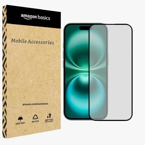 amazon basics Premium Matt Tempered Glass Screen Protector Guard ...
