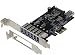 Produktbild Sedna - PCIE 7 Port USB 3.1 Gen I (5 Gbit/s) Adapterkarte (6 externe und 1 interne Ports) mit Low-Profile-Halterung.