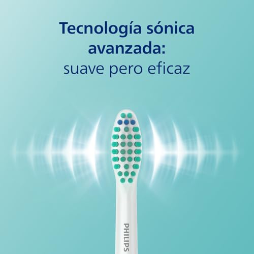 Miniatura 3 de Philips Sonicare 3100, cepillo dental eléctrico, sónico, sensor de presión y temporizador, estuche de viaje, negro, HX3673/14, Negro