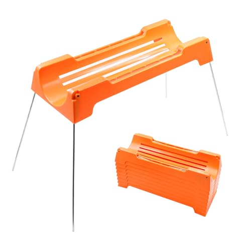 Image of 10Ft RV Sewer Hose Support, Sewer Hose Support Kit,Foldable Metal Support Bracket with Different Heights Works Over Uneven Terrain, Easty to Drain, Stable and Durable