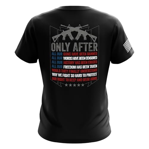 Pro-Gun Mens T-Shirt Lightweight Classic Fit Short Sleeve Shirt | Only After 3X-Large Black