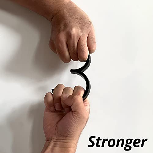 HASWARE 5 Zoll (12cm) Schwebende Hausnummer: Moderne Türnummern - Beschilderung für Straßenpost(Verbessertes Schwarz, 1)