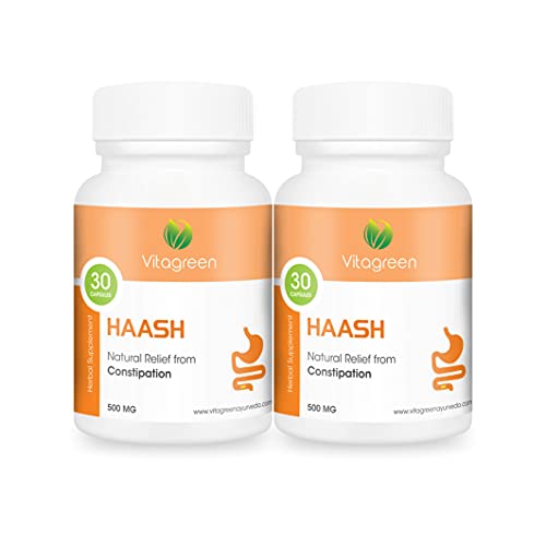 Haash With Multi Herb Extract For Constipation Pack Of 2 (60 Capsules) 100% Natural, Ayurveda Herb, Health, Dietary, Herbal, Nutrition Supplements Haash With Multi Herb Extract For Constipation Pack Of 2 (60 Capsules) 100% Natural, Ayurveda Herb, Health, Dietary, Herbal, Nutrition Supplements