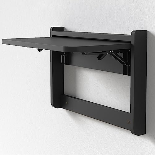 Bureau pliant mural multifonctionnel avec plateau rabattable compact - 2