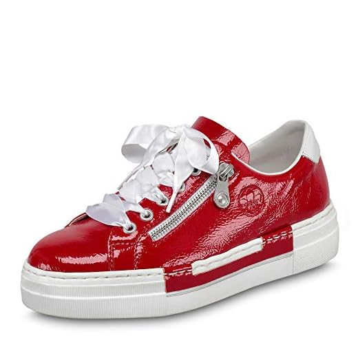 Rieker Damen N49C2 Sneaker, Rot (Flamme/Weiss/ 33 33), 39 EU