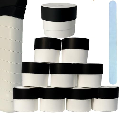 10 Overgrips Padel Blanco Grip Padel y Tenis Absorbente - Empuñadura para Mejorar Agarre en Raqueta y Palas - Grips Accesorios Pádel + Protector Pala de Padel Transparente - Padel Gripping Adherente