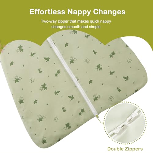 Image of Super Soft 1.5 TOG Sleep Sack, 100% Cotton All Season Warm Baby Wearable Blanket for 18-36 Months, Maples, Size L