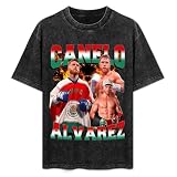 Canelo Boxer Alvarez T-Shirt 2025 Cotton Unisex Hip Hop Short Sleeve Top Fit Crew Neck Graphics Summer Street t Shirt for Women Black 2XL