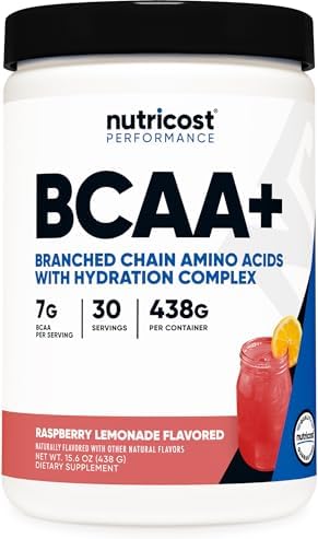 Nutricost BCAA + Hydration Powder (Raspberry Lemonade) 30 Serving...