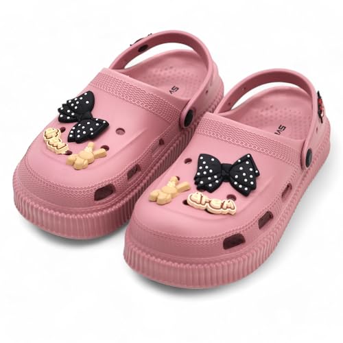Image of SVAAR Fashionable Comfortable Lightweight Platform Heels Clogs for Women's | Cushioned Footwear | Lightweight Slip-ons | Waterproof Sandals for Women